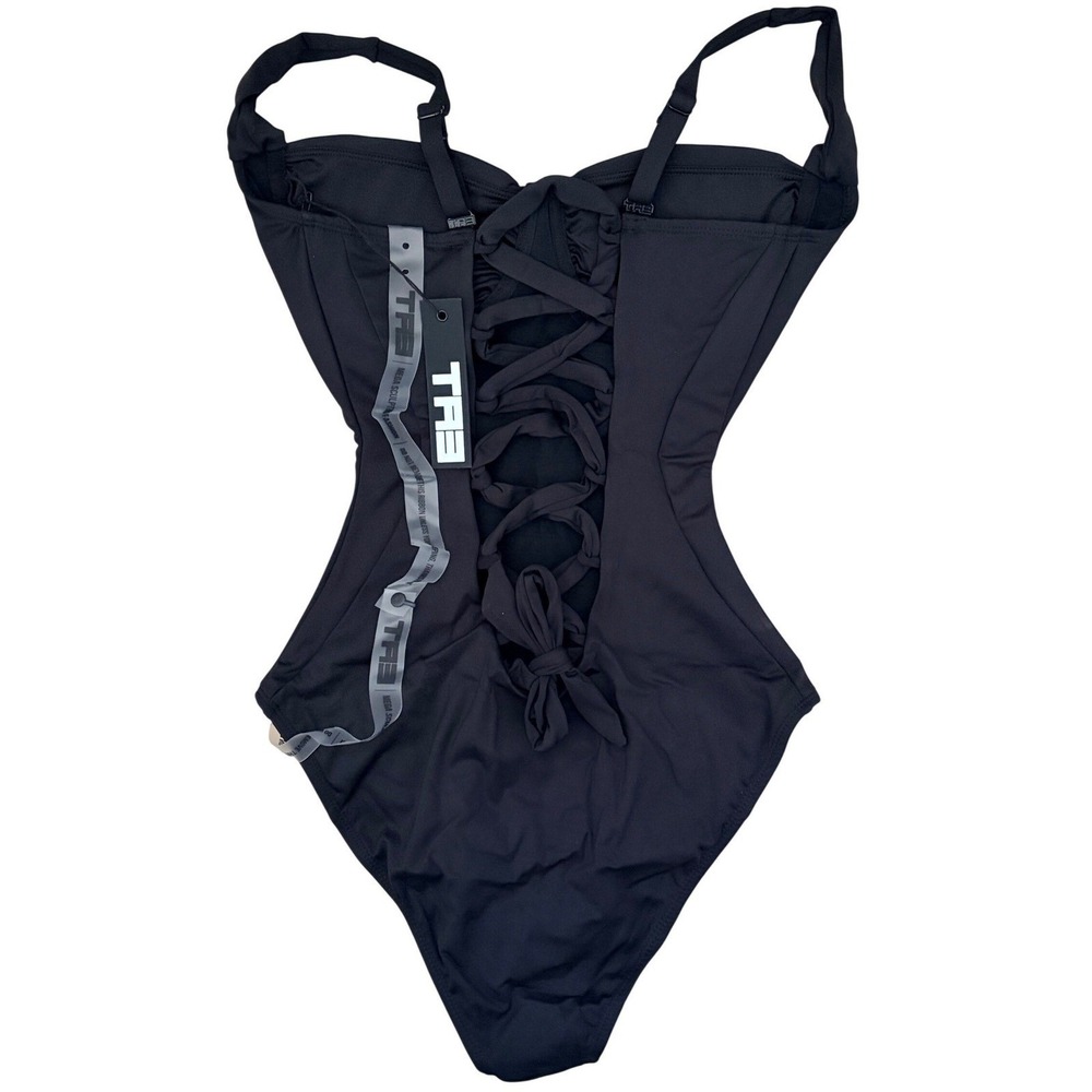 TA3 Sweetie Black Sculpting Swimsuit Tummy Control Shapewear NWT XS - Picture 5 of 8